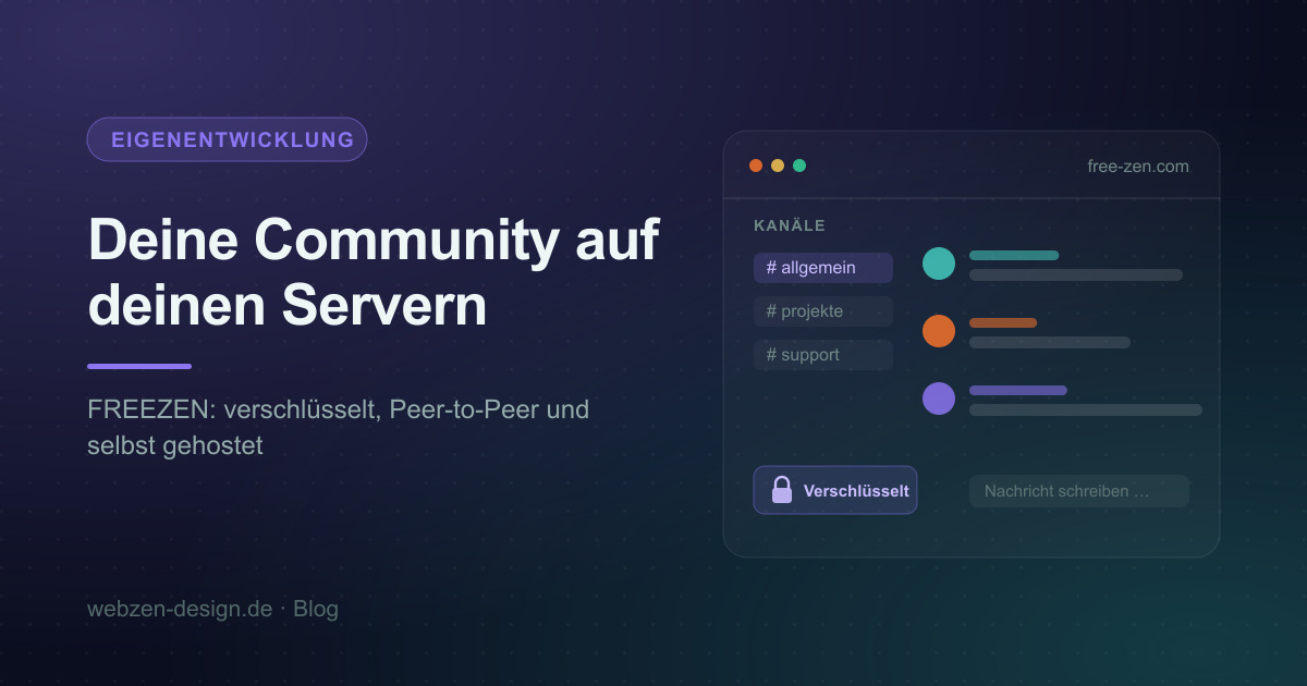 FREEZEN: Eine Community-Plattform, die dir wirklich gehört